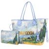 Shopping bag Louis Vuitton  Neverfull Editions Limitées modello medio  in pelle blu - 00pp thumbnail