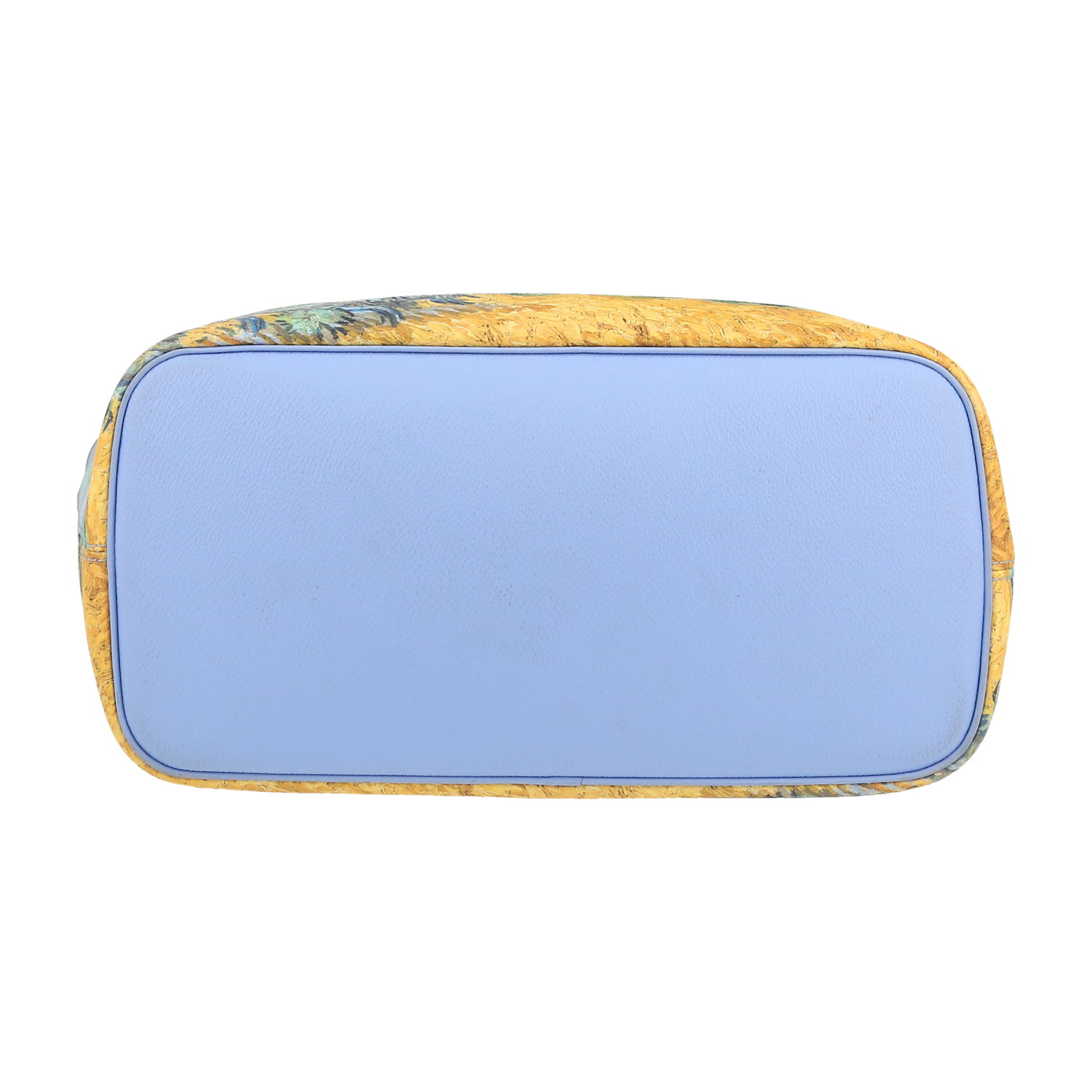 Sac cabas Louis Vuitton  Neverfull Editions Limitées moyen modèle  en cuir bleu - Detail D1