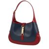 Sac à main Gucci  Jackie en cuir bordeaux et bleu - 00pp thumbnail