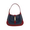 Bolso de mano Gucci  Jackie en cuero color burdeos y azul - 360 thumbnail