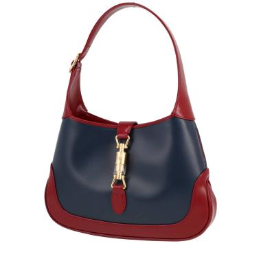 Borsa Gucci  Jackie in pelle bordeaux e blu