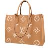 Bolso Cabás Louis Vuitton  Onthego modelo mediano  en cuero monogram huella dos tonos beige y rosa - 00pp thumbnail