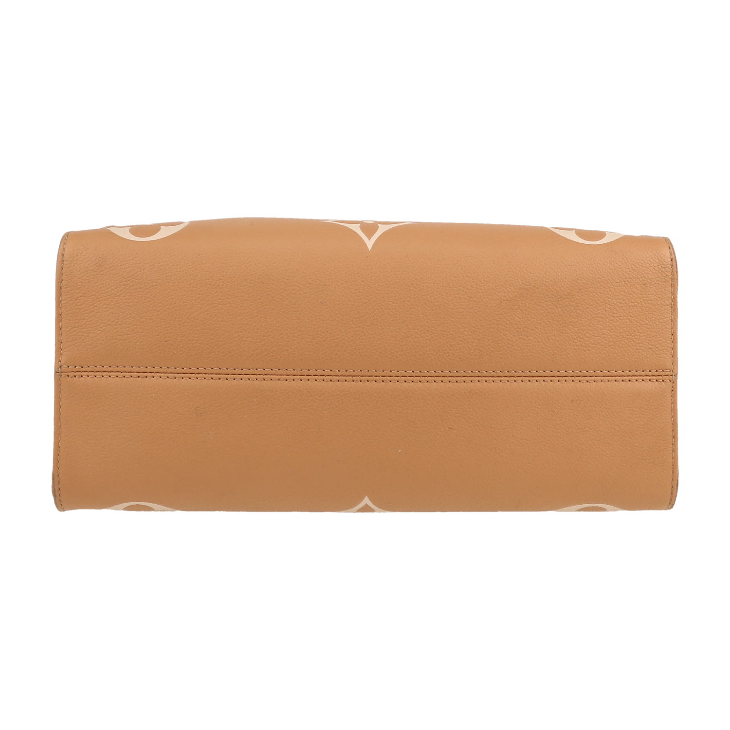 Bolso Cabás Louis Vuitton  Onthego modelo mediano  en cuero monogram huella dos tonos beige y rosa - Detail D1