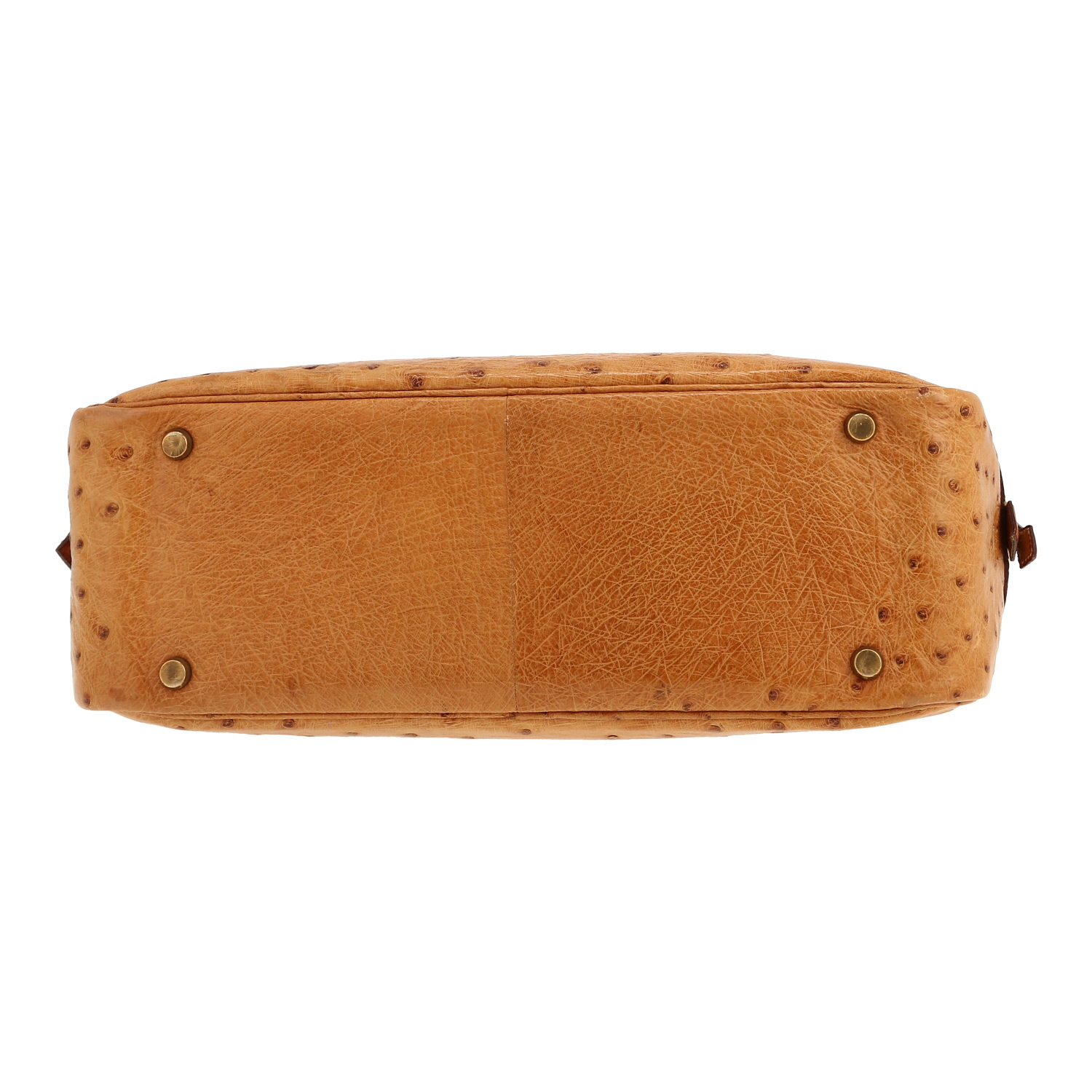 Hermès  Plume handbag  in gold ostrich leather - Detail D1