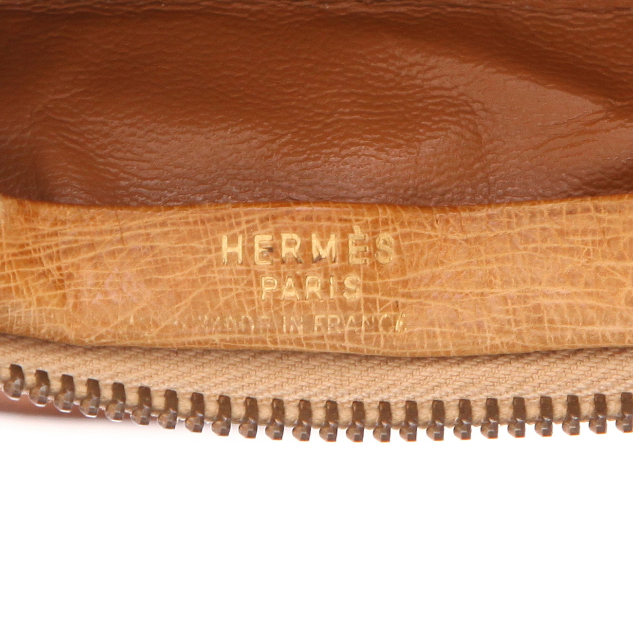 Sac à main Hermès  Plume en autruche gold - Detail D2