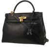 Bolso de mano Hermès  Kelly 32 cm en cuero box negro - 00pp thumbnail