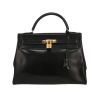 Hermès  Kelly 32 cm handbag  in black box leather - 360 thumbnail