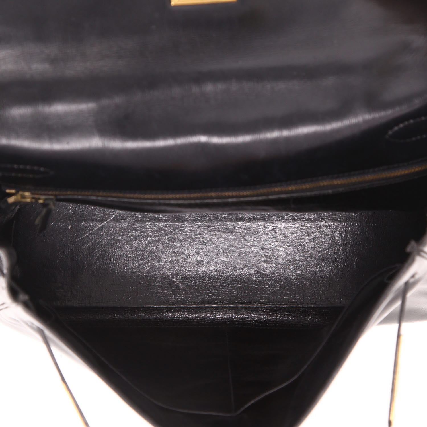 Sac à main Hermès  Kelly 32 cm en cuir box noir - Detail D3