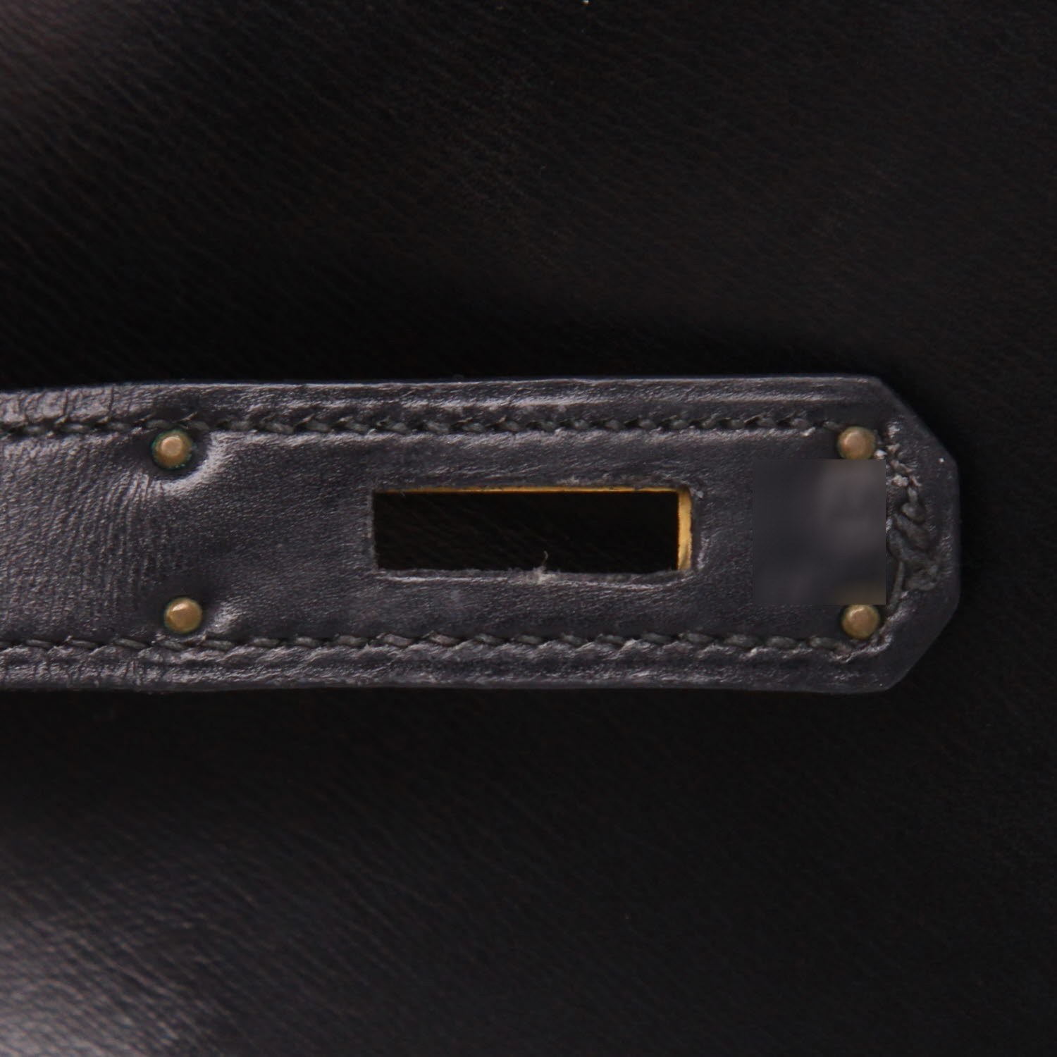 Borsa Hermès  Kelly 32 cm in pelle box nera - Detail D4