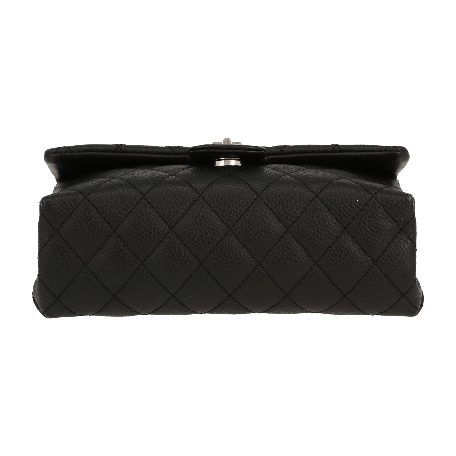 Chanel   clutch-belt  in black grained leather - Detail D1
