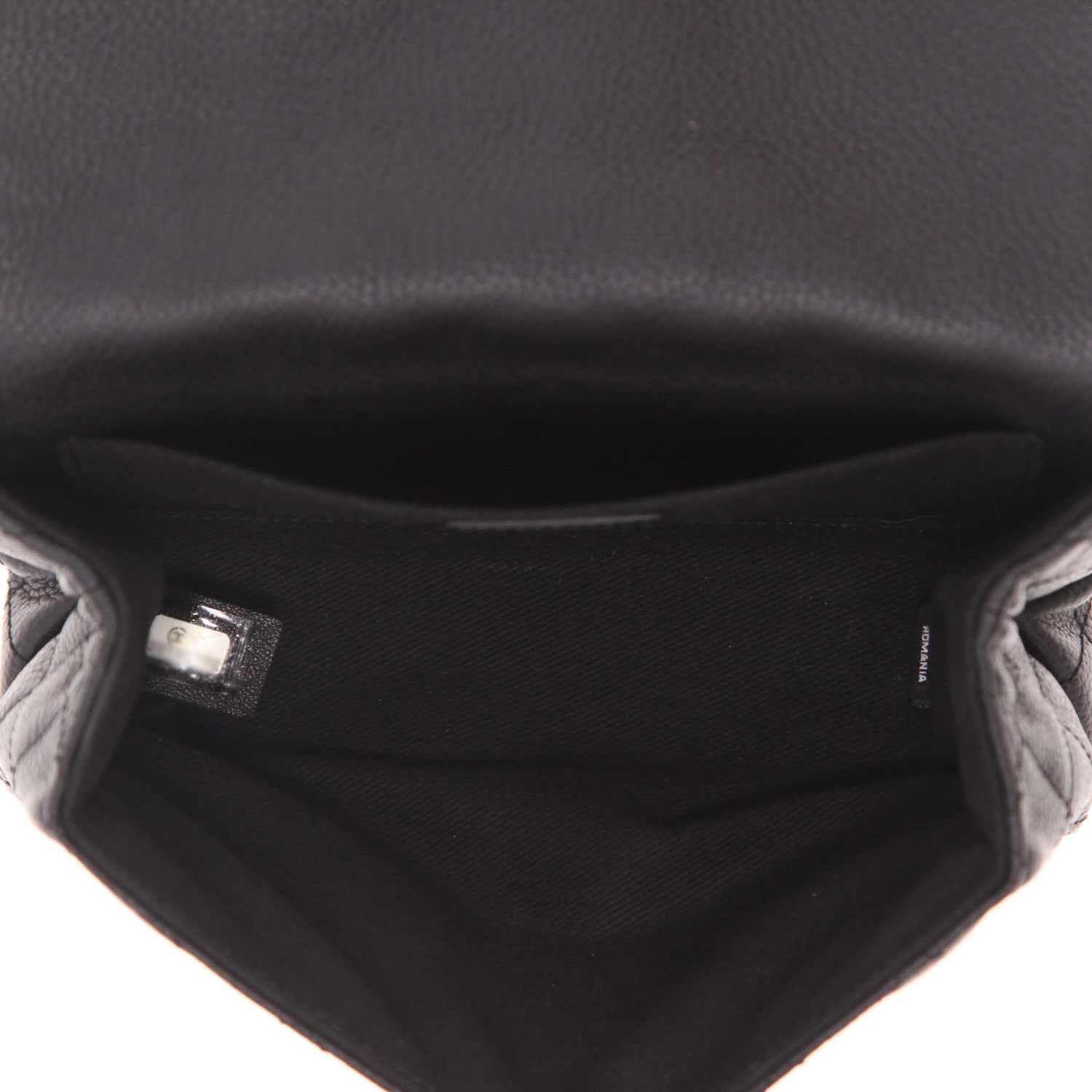 Pochette-cintura Chanel   in pelle martellata nera - Detail D3