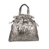 Bolso de mano Chanel   en lona monogram plateada - 360 thumbnail