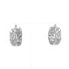 Chanel Matelassé hoop earrings in white gold and diamonds - 360 thumbnail