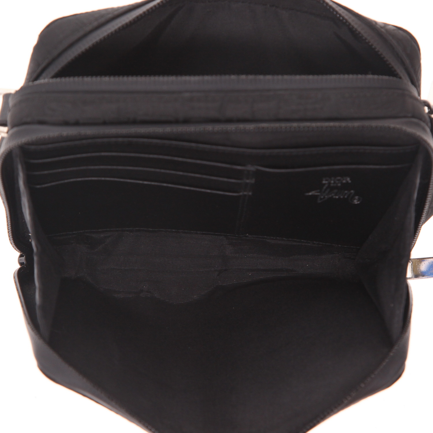 Dior   shoulder bag  in black canvas - Detail D3