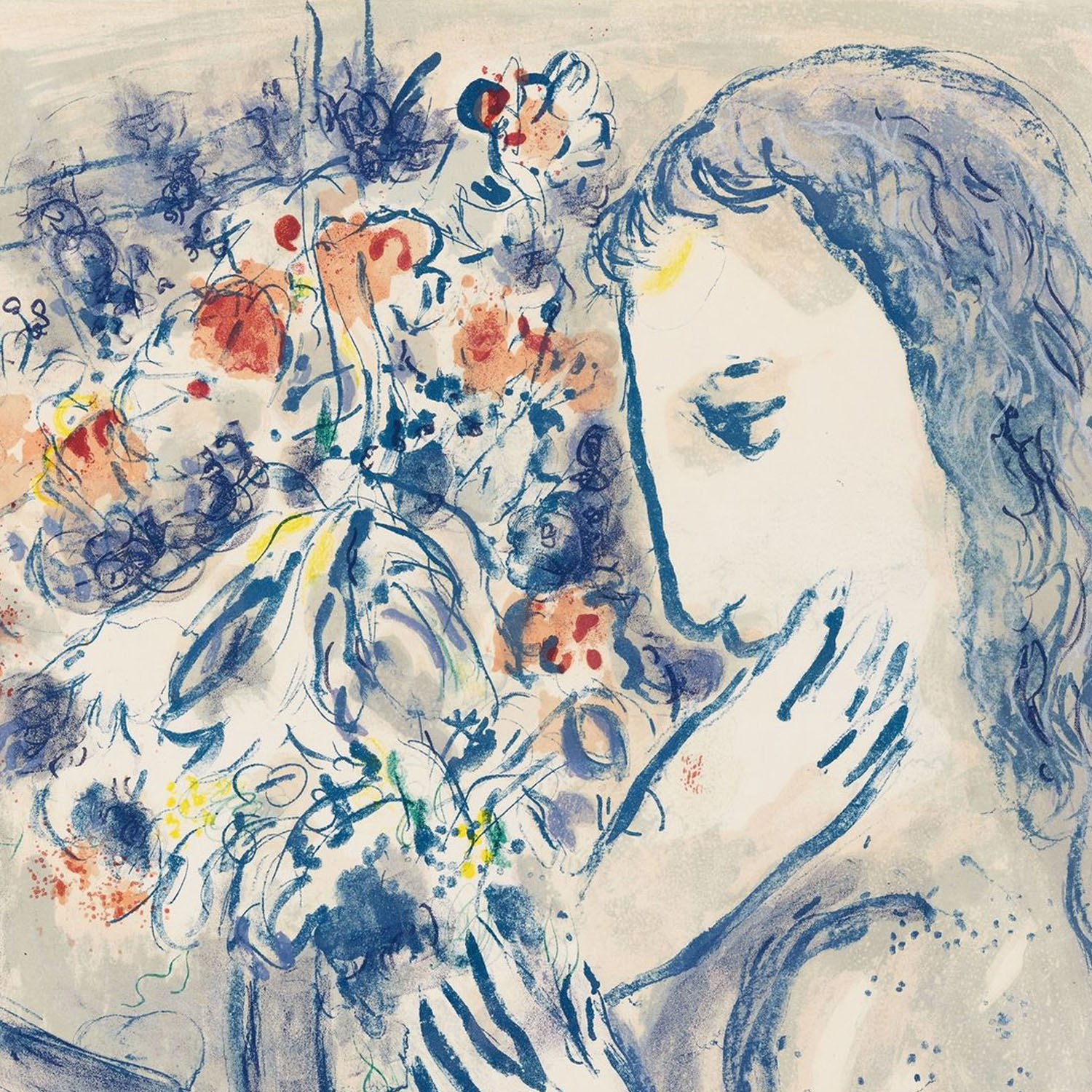 Marc Chagall (1887-1985), Femme près de la fenêtre - 1964 - Detail D1
