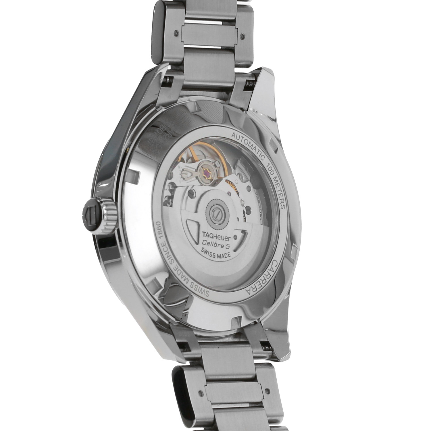 TAG Heuer Carrera Calibre 5  in stainless steel Ref: TAG Heuer - WAR211C  Circa 2017 - Detail D3