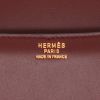 Bolso de mano Hermès  Constance en cuero box color burdeos - Detail D2 thumbnail