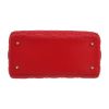 Dior  Lady Dior medium model  handbag  in red leather cannage - Detail D1 thumbnail