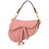 Bolso de mano Dior  Saddle mini  en cuero granulado rosa - 00pp thumbnail