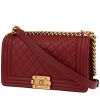 Chanel  Boy shoulder bag  in burgundy quilted leather - 00pp thumbnail