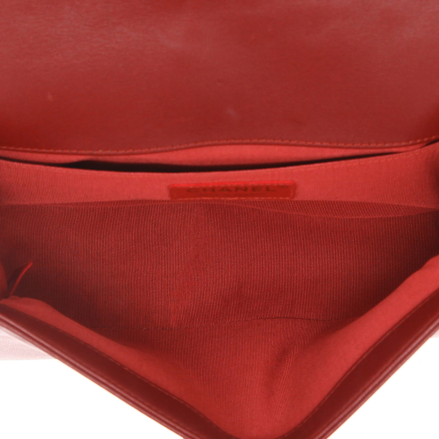 Chanel  Boy shoulder bag  in burgundy quilted leather - Detail D3