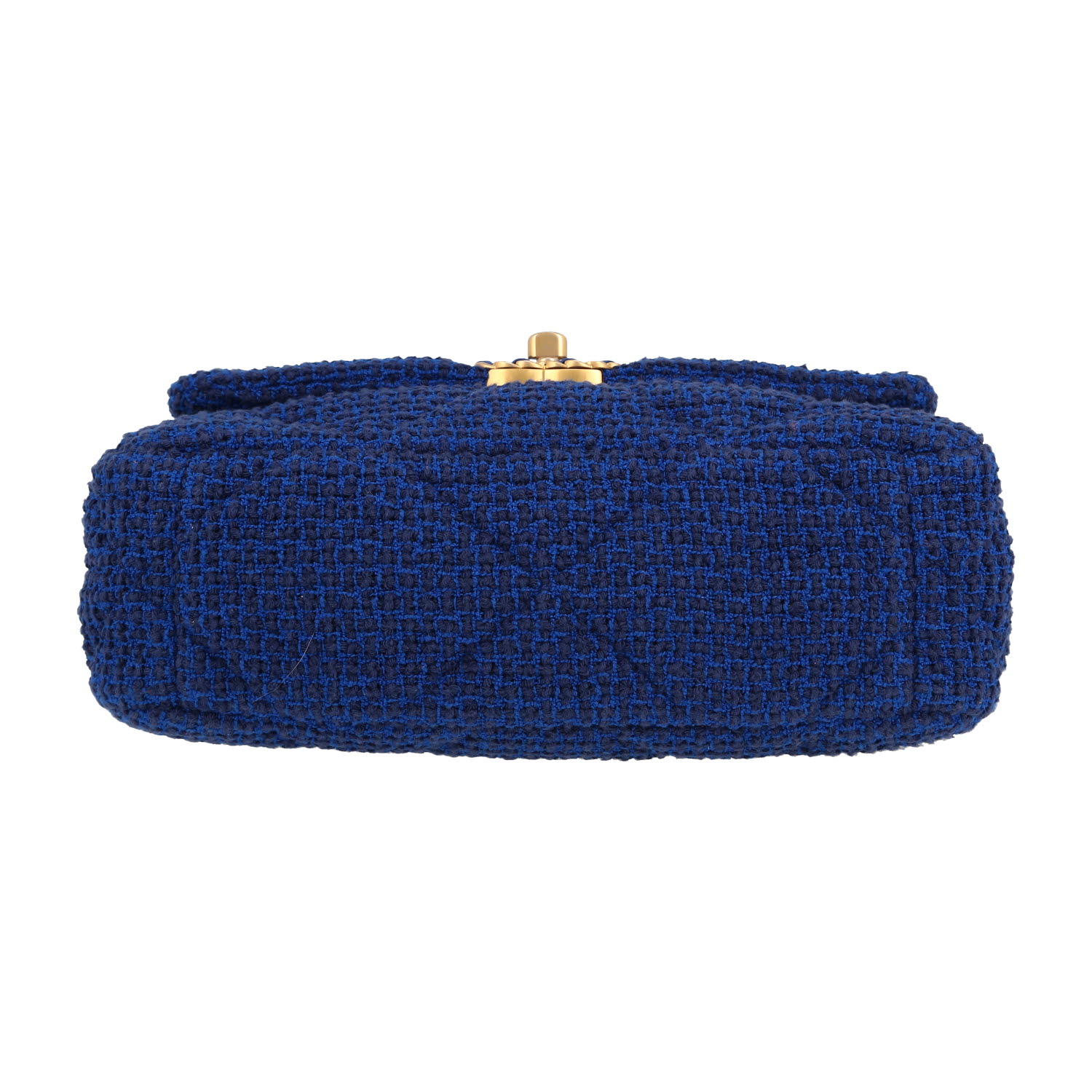 Bolso bandolera Chanel  19 en tweed azul - Detail D1