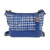 Borsa a tracolla Chanel  Gabrielle  modello piccolo  in tela blu e pelle blu - 360 thumbnail