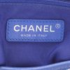 Chanel  Gabrielle  small model  shoulder bag  in blue canvas  and blue leather - Detail D2 thumbnail