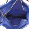 Sac bandoulière Chanel  Gabrielle  petit modèle  en toile bleue et cuir bleu - Detail D3 thumbnail