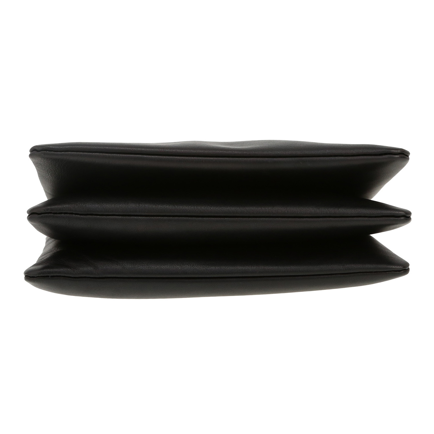Celine  Trio shoulder bag  in black leather - Detail D1