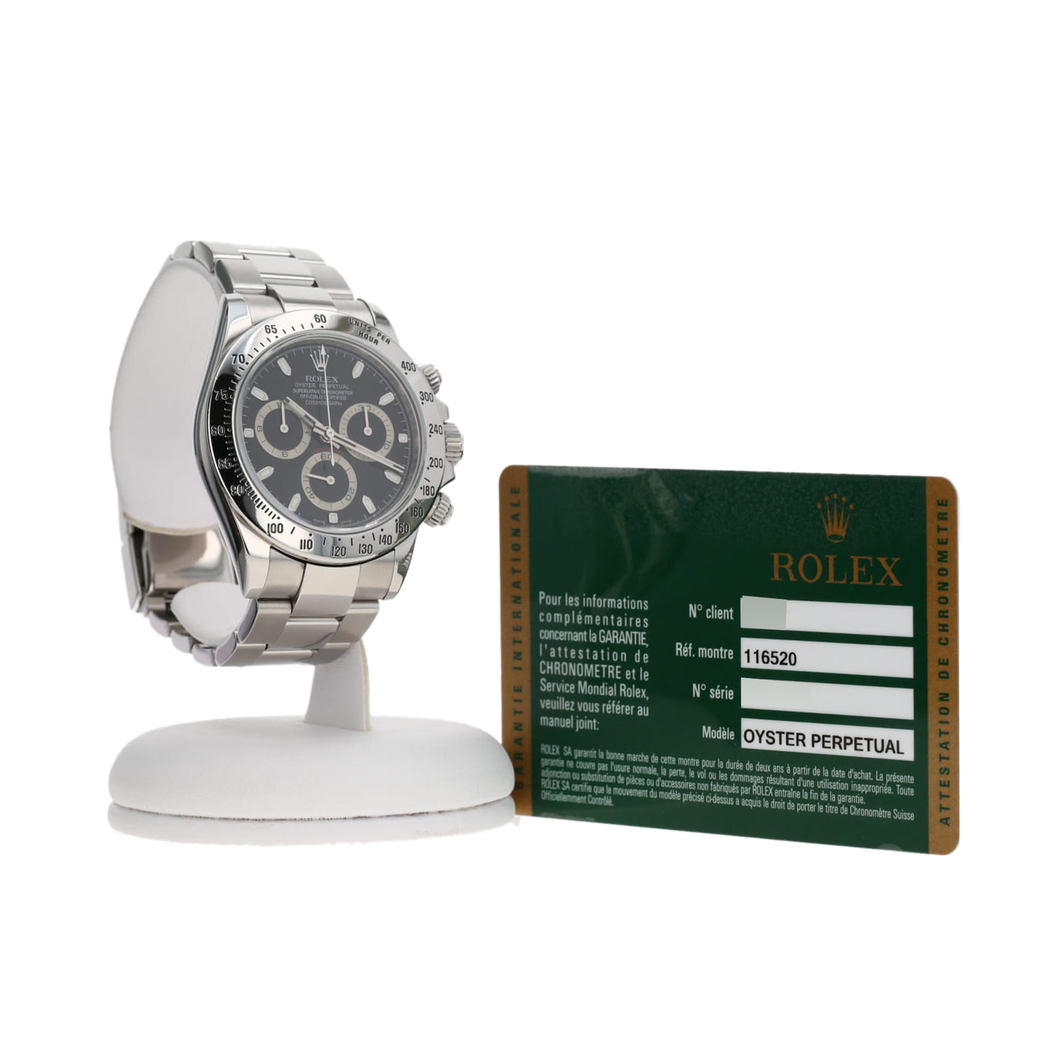 Montre Rolex Daytona Automatique en acier Ref: Rolex - 116520  Vers 2009 - Detail D2