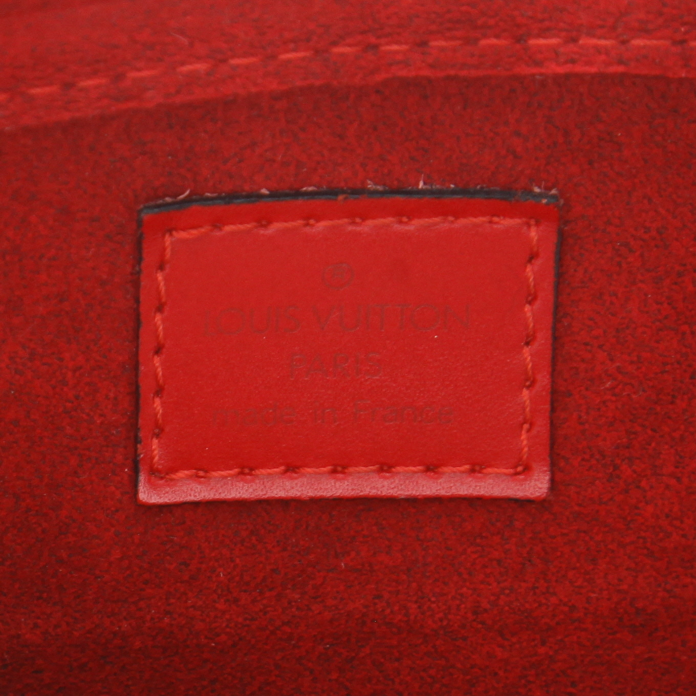 Louis Vuitton  Pont Neuf handbag  in red epi leather - Detail D2