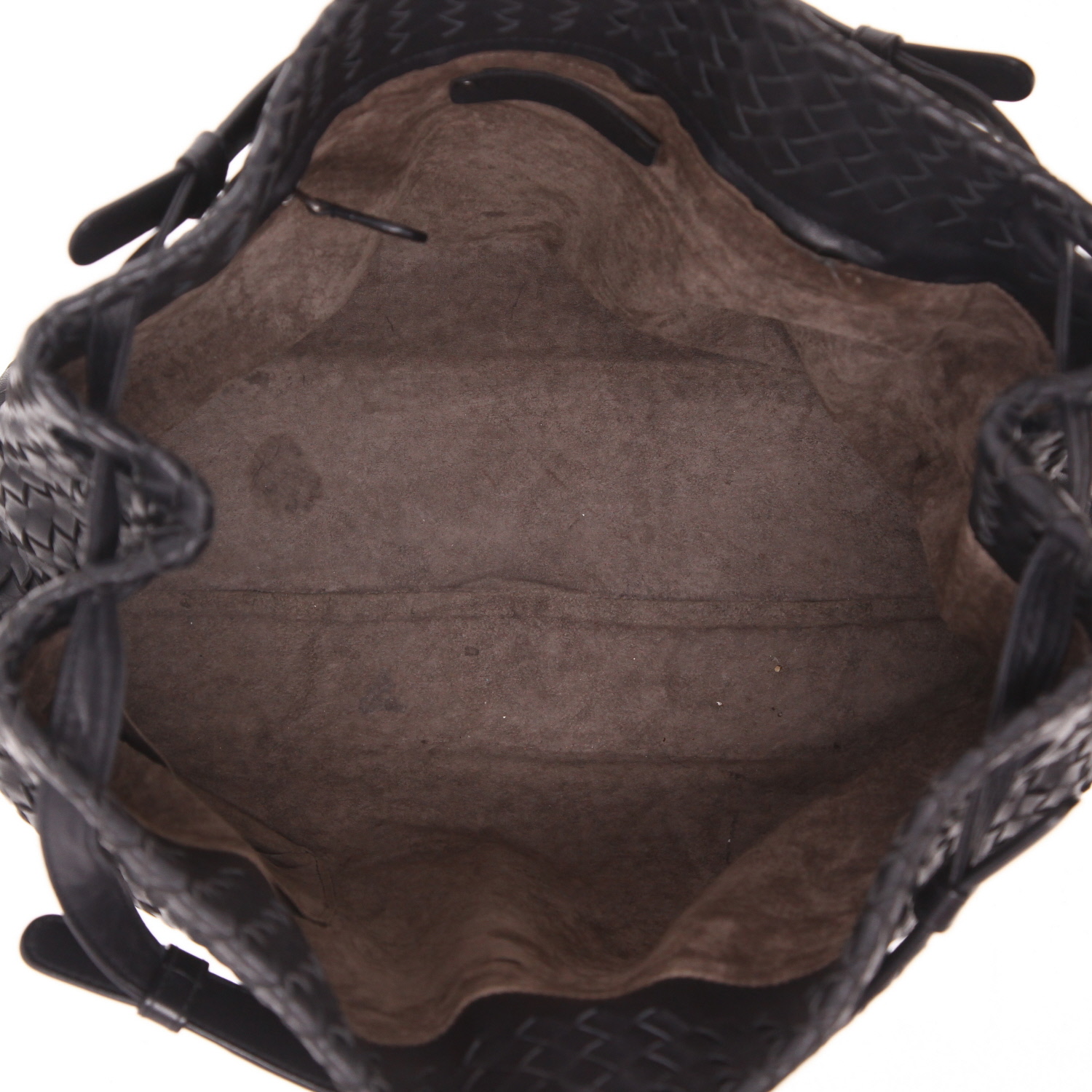 Sac cabas Bottega Veneta  Garda en cuir intrecciato bleu-marine - Detail D3