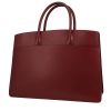 Hermès  White Bus handbag  in burgundy Courchevel leather - 00pp thumbnail