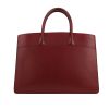 Hermès  White Bus handbag  in burgundy Courchevel leather - 360 thumbnail