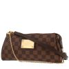 Sac bandoulière Louis Vuitton  Eva en toile damier ébène et cuir marron - 00pp thumbnail