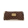 Louis Vuitton  Eva shoulder bag  in ebene damier canvas  and brown leather - 360 thumbnail