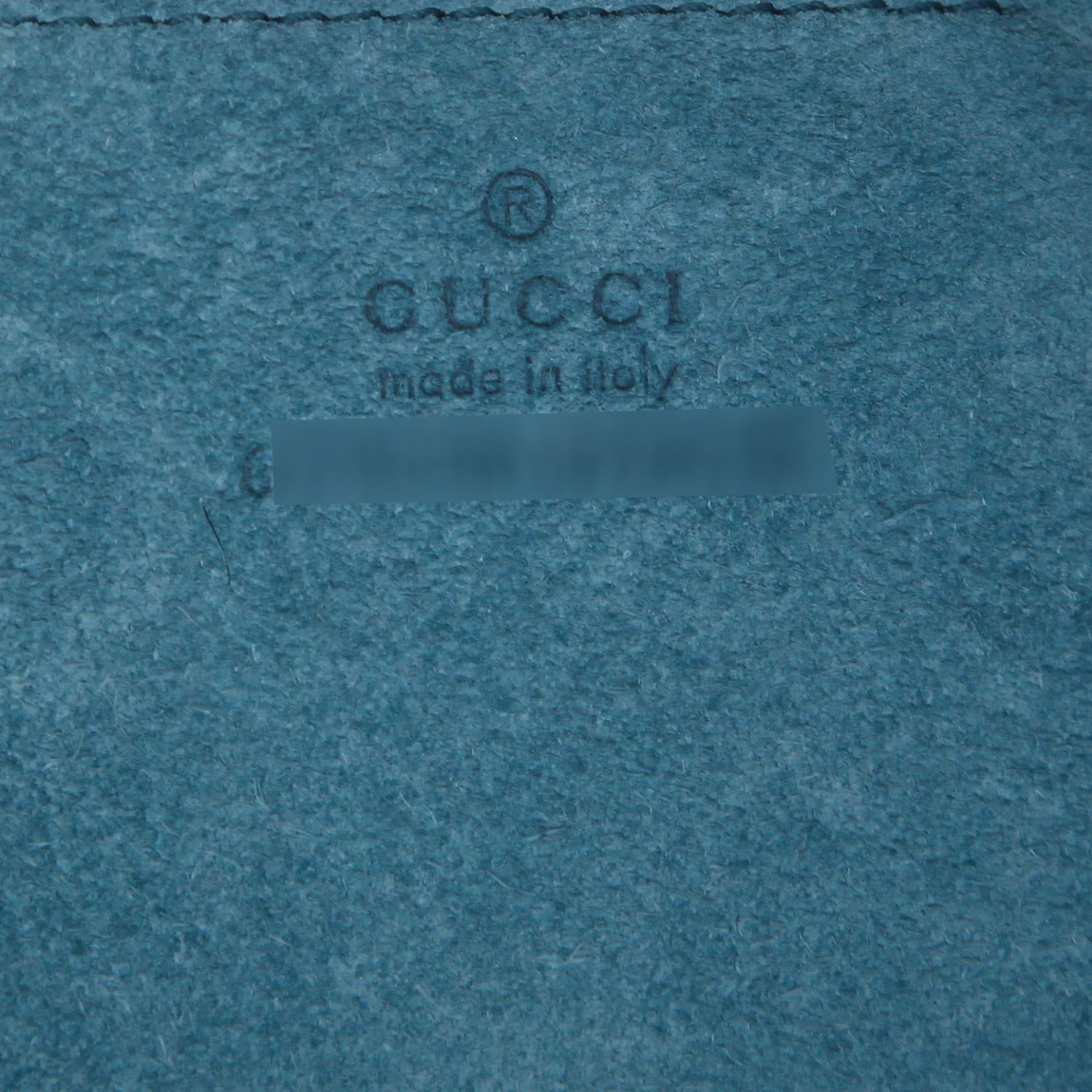 Gucci   shopping bag  in blue leather - Detail D2