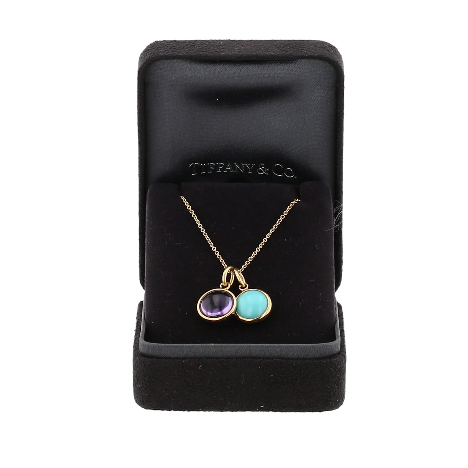 Collana Tiffany & Co  in oro giallo, ametista e turchese - Detail D2