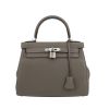 Borsa Hermès  Kelly 28 cm in pelle togo Gris Meyer - 360 thumbnail