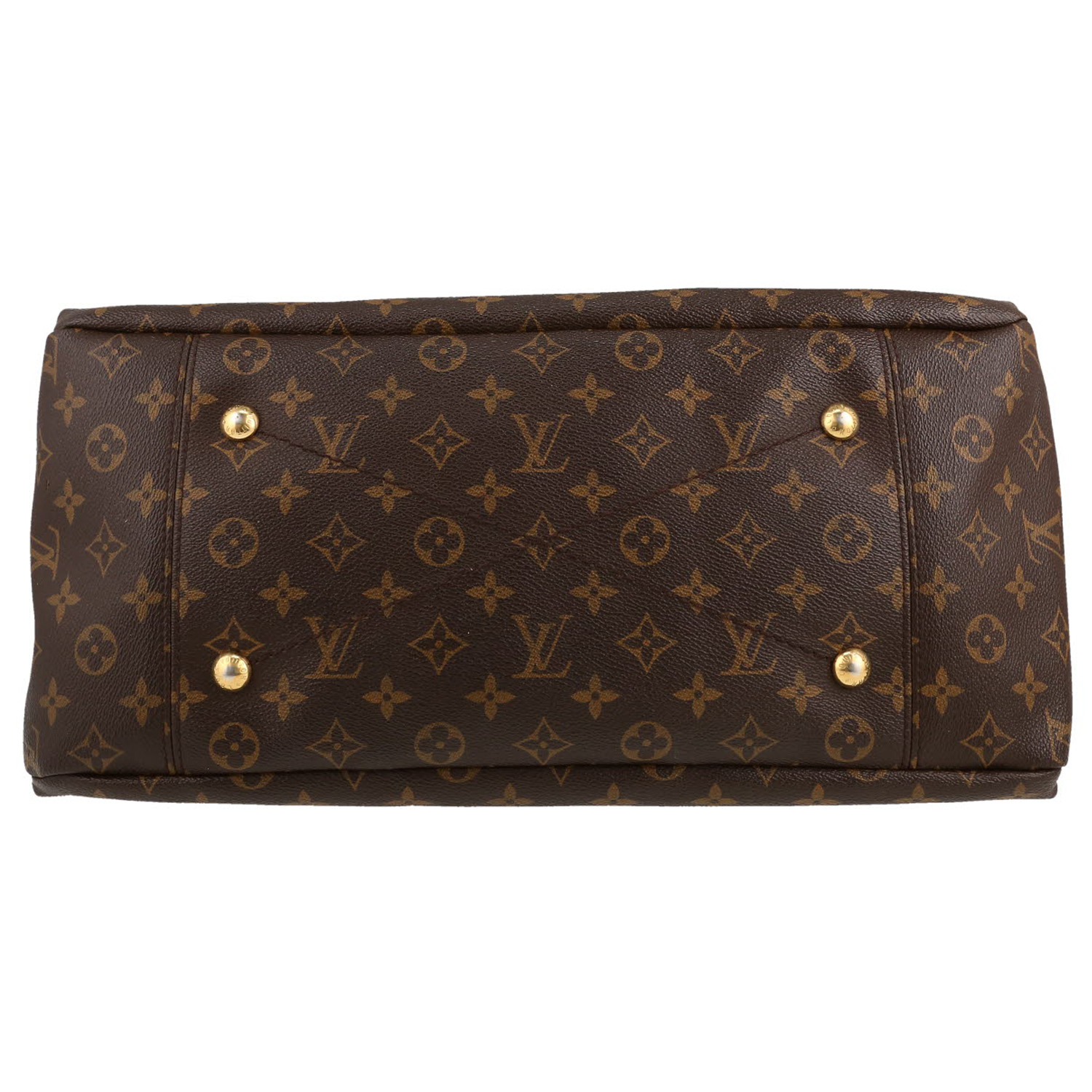 Louis Vuitton  Artsy handbag  in brown monogram canvas  and natural leather - Detail D1