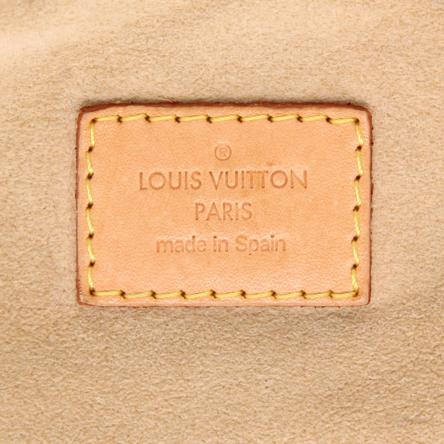 Bolso de mano Louis Vuitton  Artsy en lona Monogram marrón y cuero natural - Detail D2