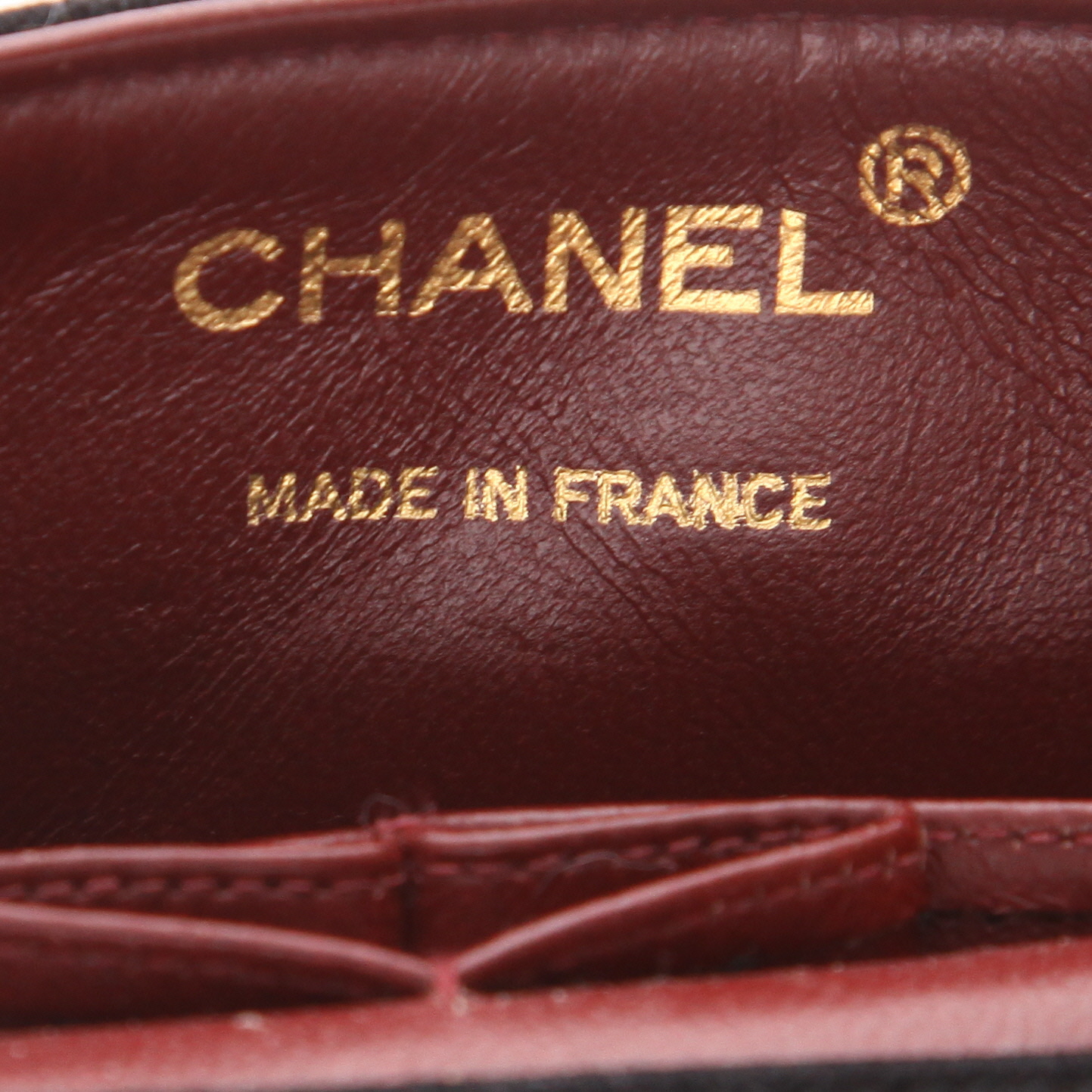 Bolso bandolera Chanel  Mademoiselle en lona negra y cuero negro - Detail D2