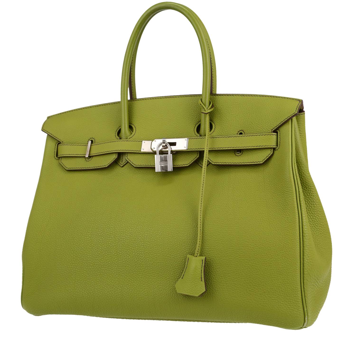 Birkin 35 cm Handbag In Anise Togo Leather