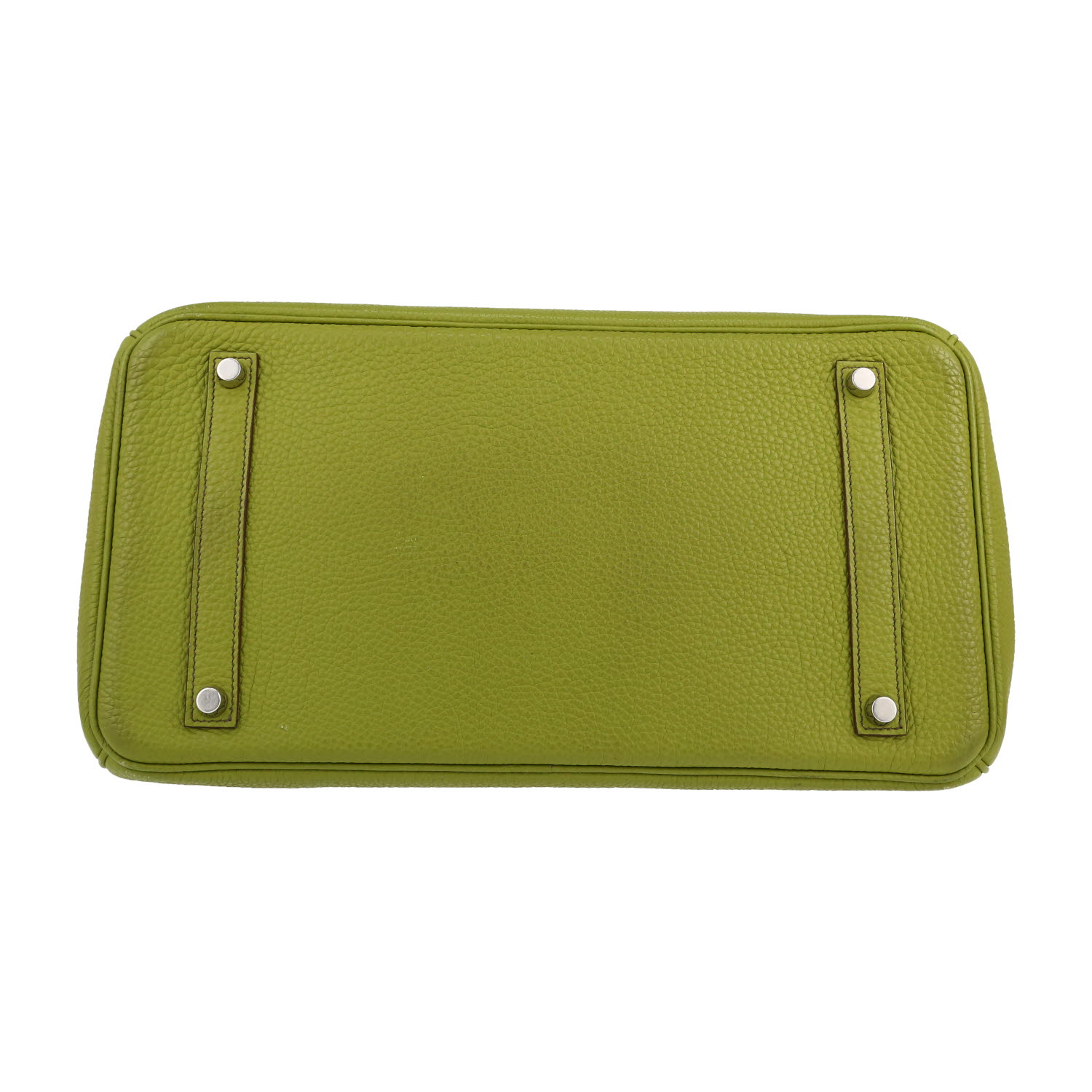 Sac à main Hermès  Birkin 35 cm en cuir togo vert-anis - Detail D1