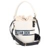 Dior  Vibe Hobo shoulder bag  in white and navy blue leather - 00pp thumbnail