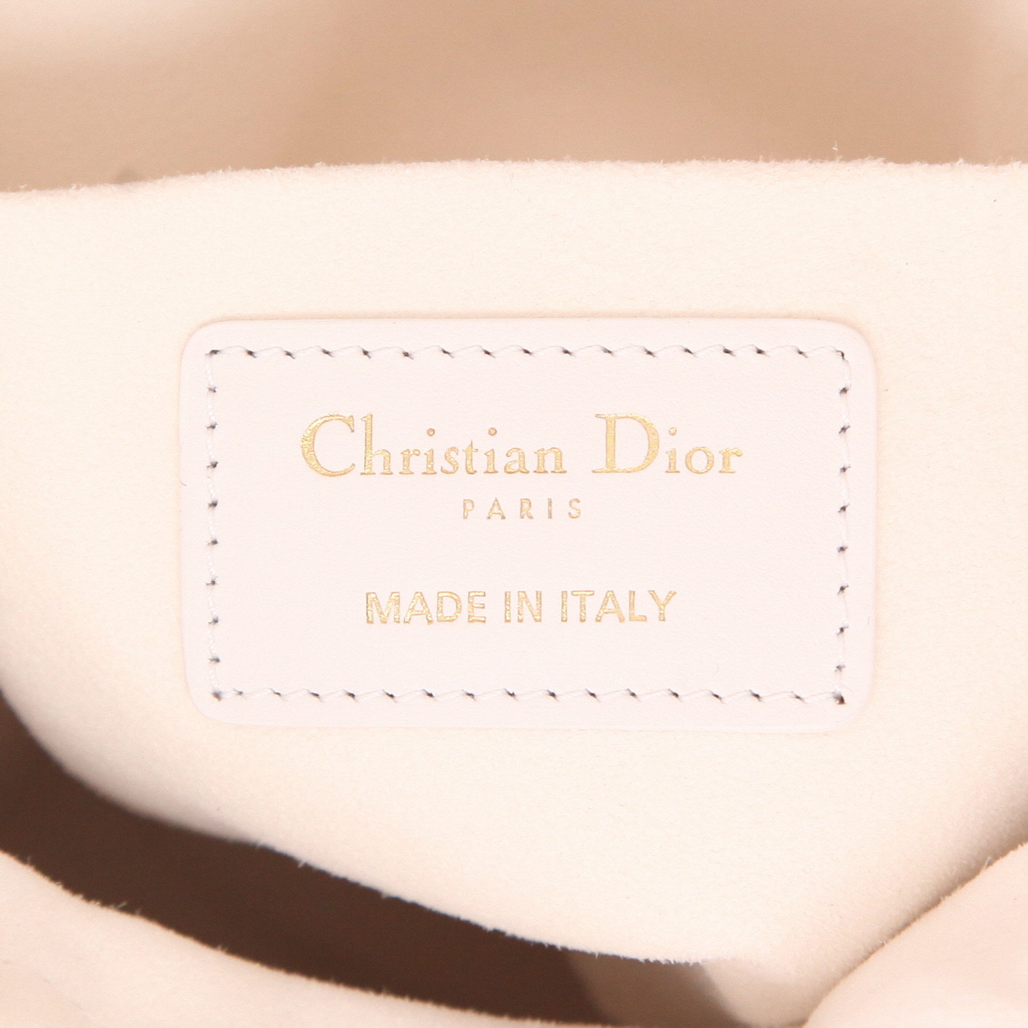 Borsa a tracolla Dior  Vibe Hobo in pelle bianca e blu marino - Detail D2