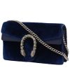 Borsa a tracolla Gucci  Dionysus in velluto blu e pelle blu - 00pp thumbnail