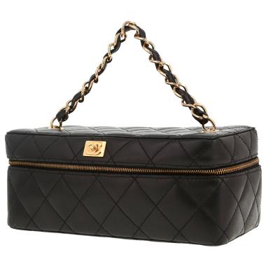 Beauty Chanel  Vanity in pelle trapuntata nera