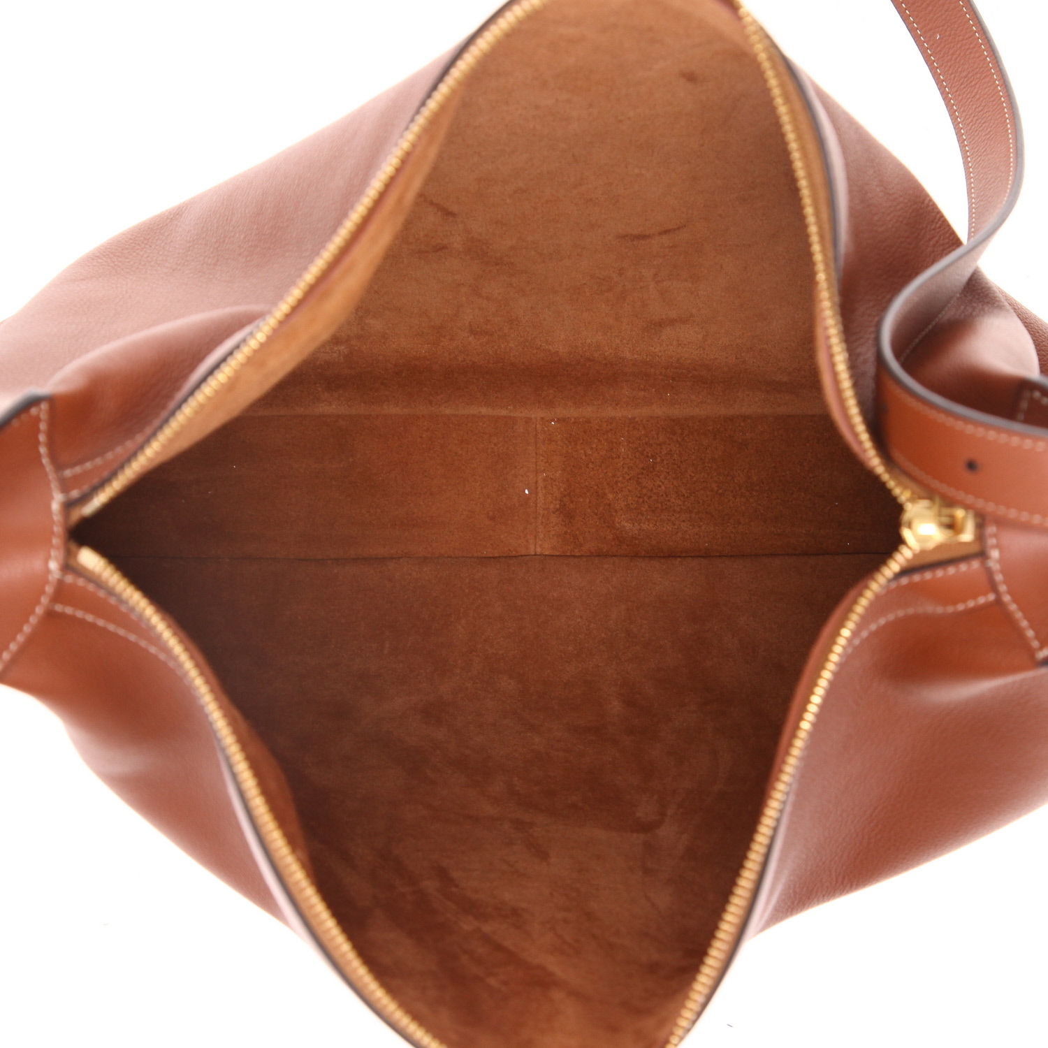 Celine  Romy handbag  in brown leather - Detail D3